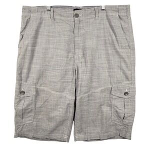 Helix 40 Cargo Shorts Cotton‎ Crosshatch Textured Utilitarian Y2K 90s Gorpcore